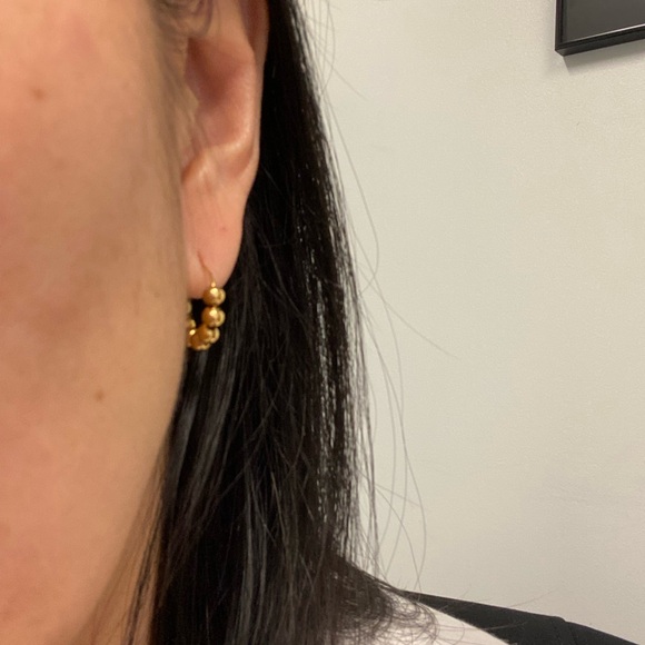 ANNI LU Petite Hoop Earrings - Picture 6 of 6